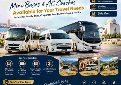 mini bus rental in Karachi